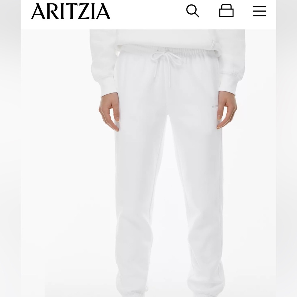 Aritzia cozy fleece boyfriend sweatpant